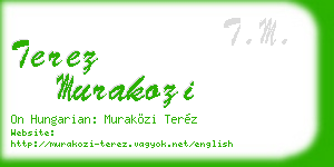 terez murakozi business card